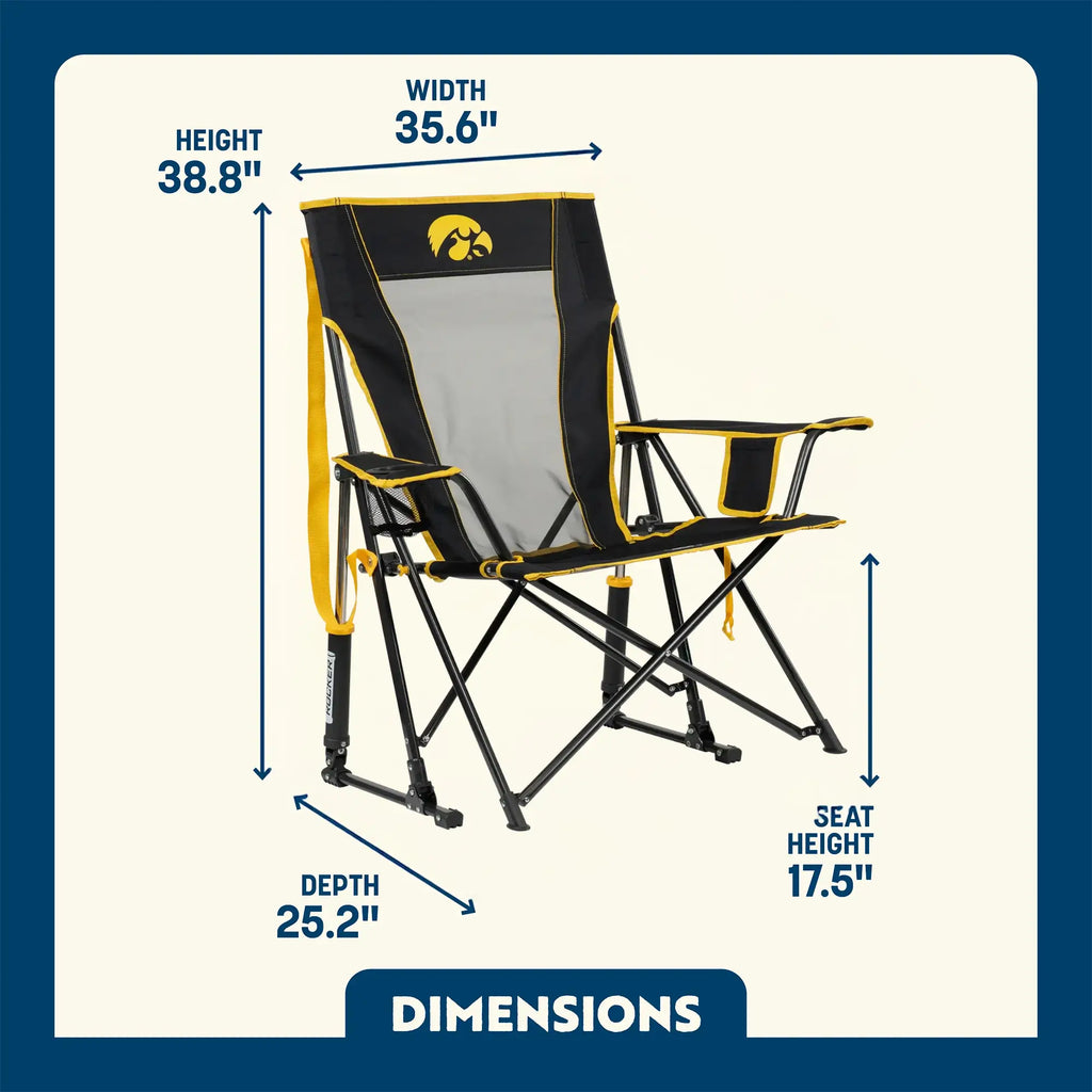 College Comfort Pro Rocker™ - Iowa Hawkeyes